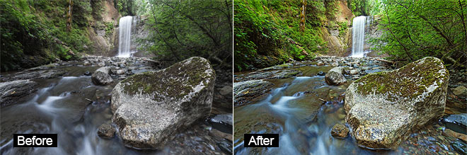 Free Photoshop Actions - Before and After