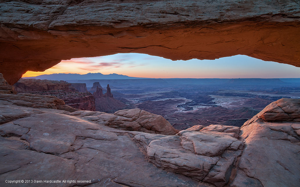 Zeiss 21mm Distagon f/2.38 Recenzja - Mesa Arch Sunrise, Moab,Utah