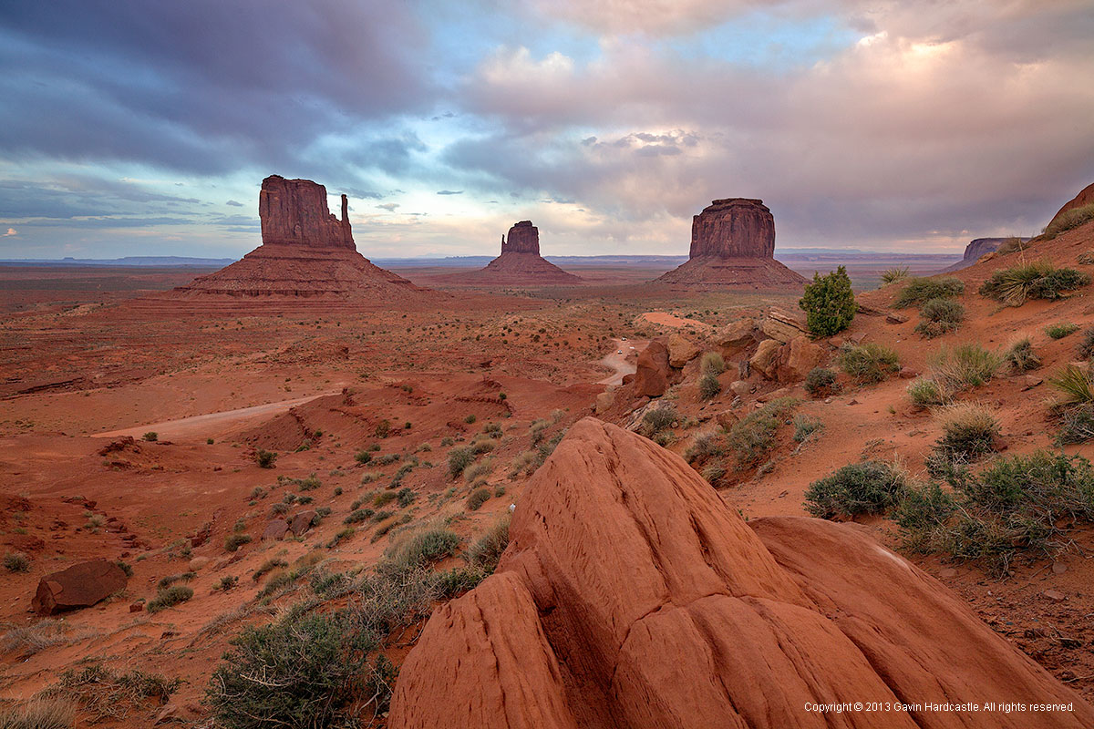 Sunset at Monument Valley