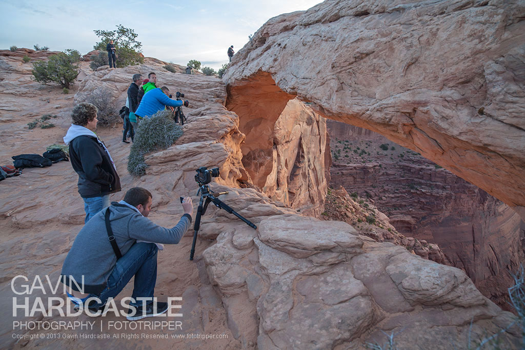 Sådan fotograferer du Mesa Arch i Canyonlands, Moab.