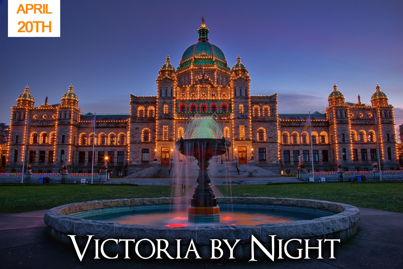 Victoria by Night - Photography Workshop, BC.