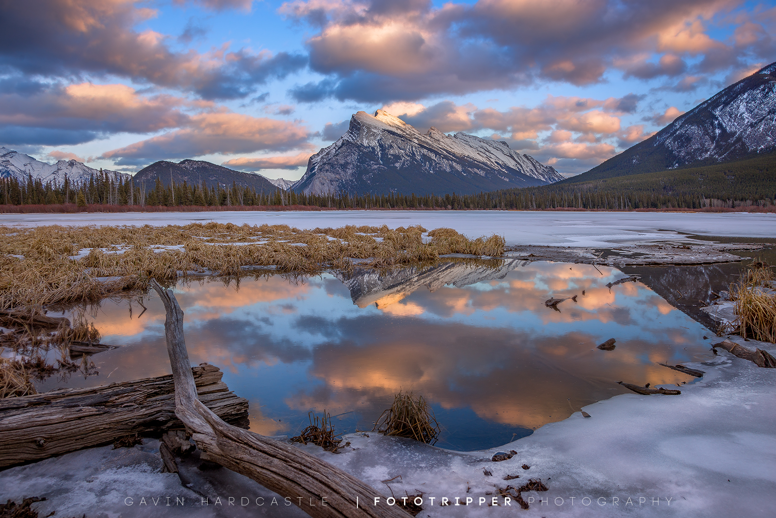 Mt Rundle at Sunset - Banff Photography Workshop