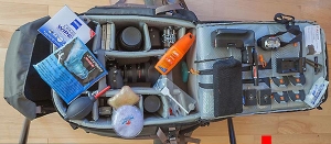 My most hated camera bag. I will only take this on shoots where I know I need ALL my gear. The rest of the time I take a one camera, one lens bag.