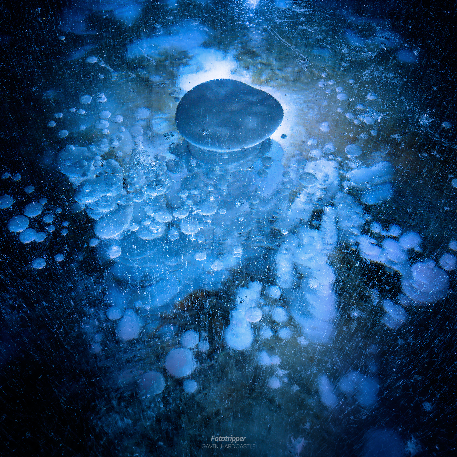 Ice Bubbles at Abraham Lake