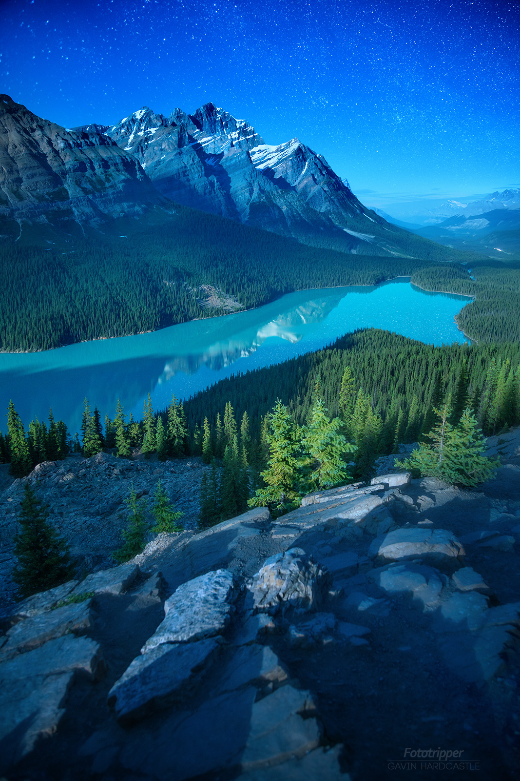 Peyto Lake Moonscape