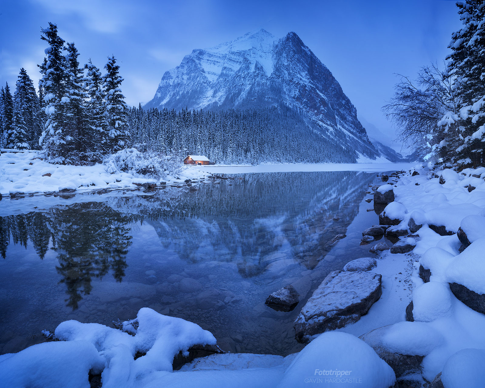 'Slipping Away' - Lake Louise, Banff photography