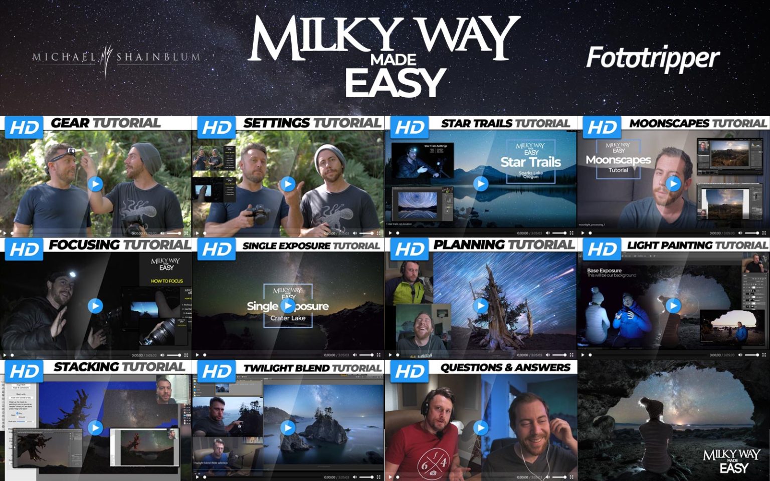 Milky Way Made Easy – Night Sky Photography Course 2 how to photograph the milky way photography course header