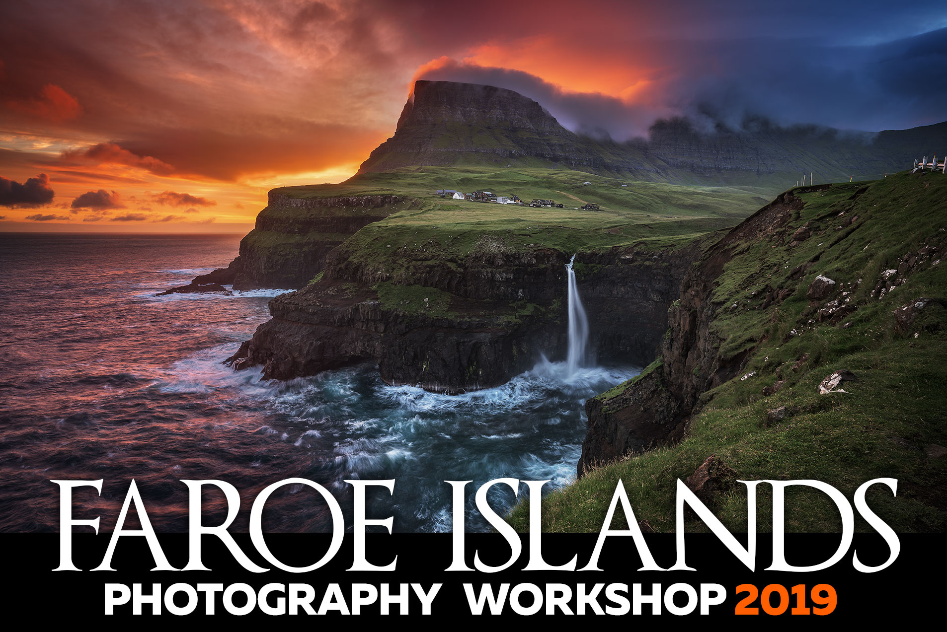 Mullafossar Waterfall, Faroe Islands Photography Workshop